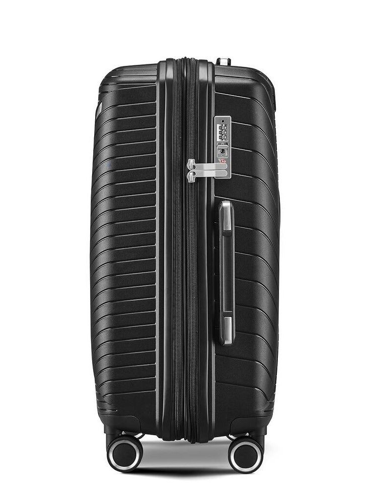 Milano Anti-Break Luggage Set 4 Pieces 14/ 20/ 24/28 (Black) - Image 4