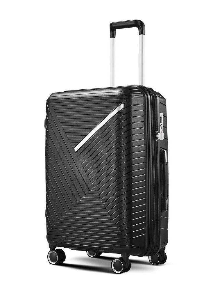 Milano Anti-Break Luggage Set 4 Pieces 14/ 20/ 24/28 (Black) - Image 2
