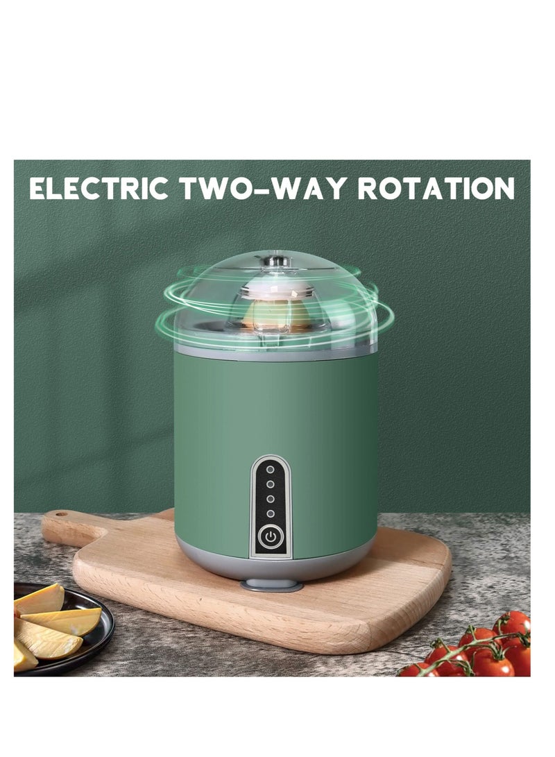 Electric Egg Yolk Mixer, Boiled Golden Egg Separator, Wireless Egg Spinning Maker, Egg Scrambler in Shell Shaker with USB Charger, for Home Kitchen Cooking Baking Mixing Egg (Green)  - Image 4