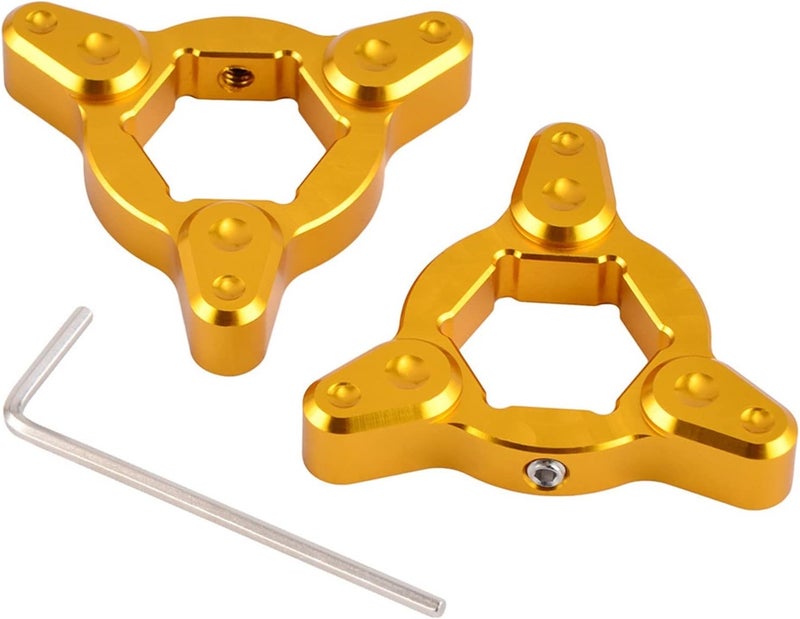 Wivplex 17mm CNC Motorcycle Fork Preload Adjusters - Gold - Image 1