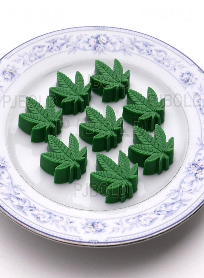 PJ BOLD Marijuana Pot Leaf Silicone Candy Mold Trays for Chocolate Cupcake Toppers Gummies Ice Soap Butter Molds Small Brownies or Party Novelty Gift, 2 Pack - Image 4