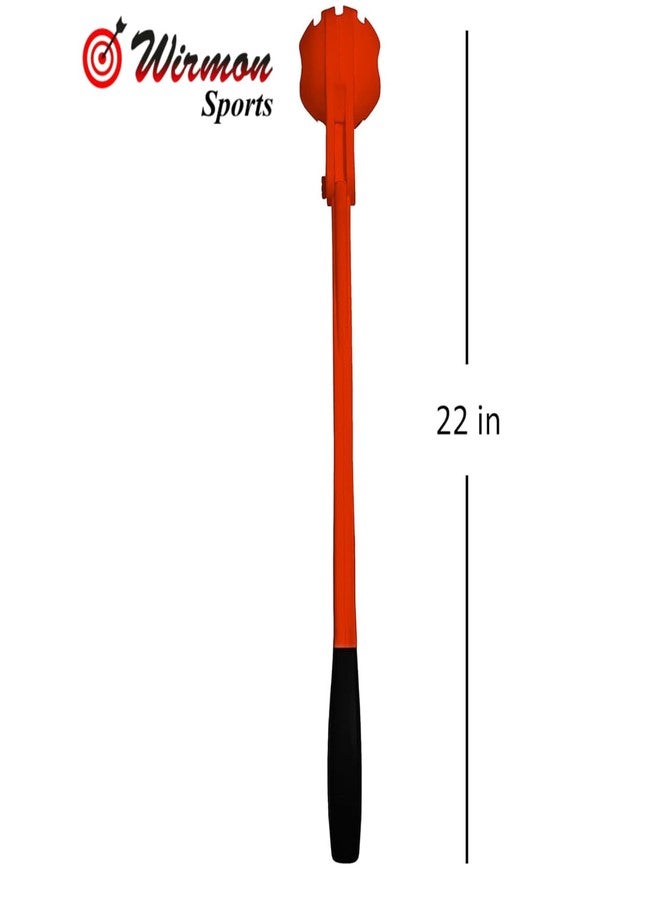 Wirmon Cricket Side Arm Ball Thrower, Professional Training Aid for Batting and Bowling Practice, Orange and Black - Image 5