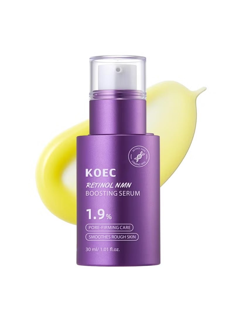 KOEC 1.9% Retinol Lifting Wrinking Treatment Serum with Peptides, Vitamin C & Licorice Extract, Anti-Aging & Wrinkles, 30ml - Image 1