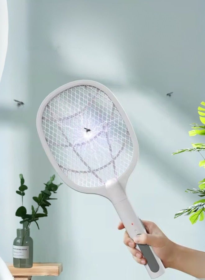 Rechargeable Mosquito Bat Zapper with USB Cable and Stand - Image 1
