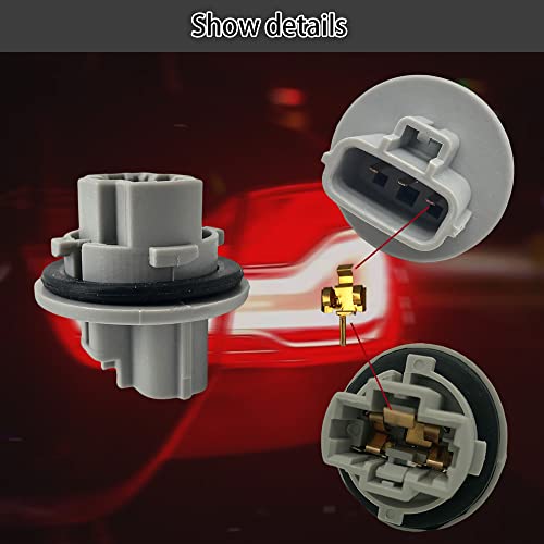 Middrivr 2PCS Front Turn Signal Light Bulb Plug Socket, Turn Signal Bulb Socket Replacement 90075-60060, Socket Plug Turn Signal Assembly Compatible with Toyota 4Runner Tundra Tacoma Sequoia Venza - Image 5