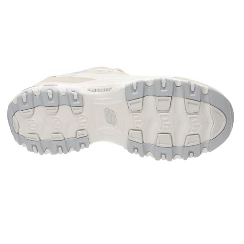 SKECHERS D'Lites-Smooth Nostalgia, Hands Free Slip-INS, NTGY, 8 Natural/Grey - Image 3