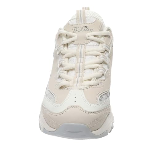 SKECHERS D'Lites-Smooth Nostalgia, Hands Free Slip-INS, NTGY, 8 Natural/Grey - Image 5