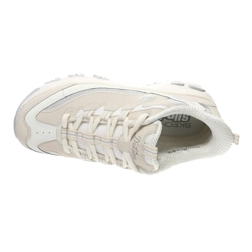 SKECHERS D'Lites-Smooth Nostalgia, Hands Free Slip-INS, NTGY, 8 Natural/Grey - Image 2