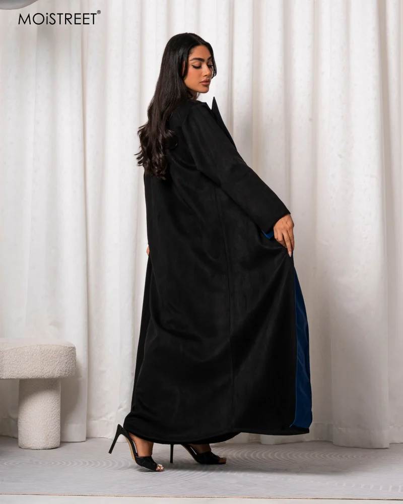 Moistreet  MOiSTREET Handmade Suede Chamois Abaya for Women | Best Price UAE