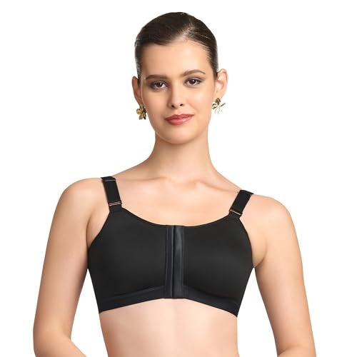 TRYLO Front OPEN-BRA-42-BLACK-D-CUP - Image 1