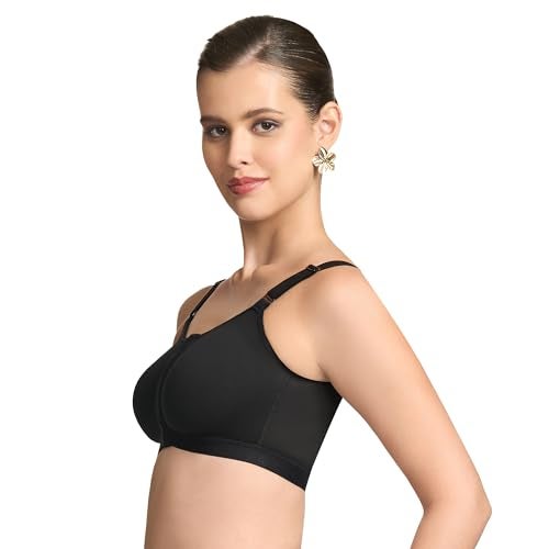 TRYLO Front OPEN-BRA-42-BLACK-D-CUP - Image 2