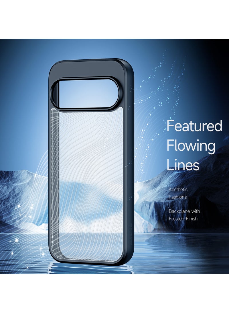 دوكس دوتشيز ايمو جراب لموبايل جوجل بكسيل 9/9 برو جراب نحيف وشفاف مطفي مصنع من البولي يوريثين الحراري بولي كربونات البولي بروبلين سيليكون - اسود - Image 2