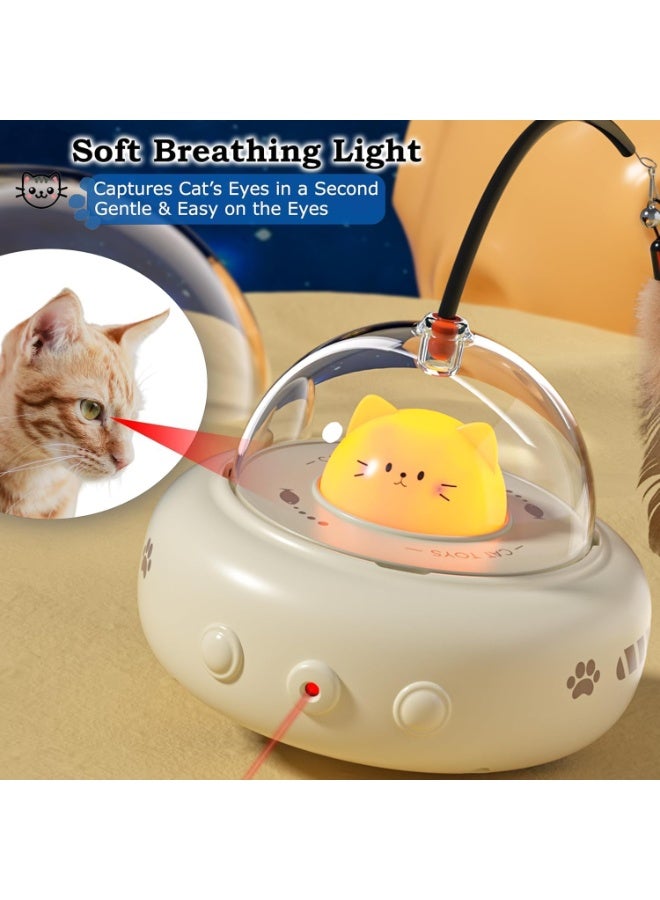 M.A&F's Interactive Cat Toys for Indoor Pet, Automatic Cat Toys with Feather, USB Rechargeable, Fun Exercise & Play, Perfect Pet Gift - Image 4