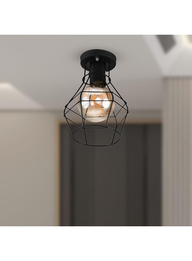 El Rawda Lighting Ritmo Ceiling Lamp | modern decorative LED E27 pendant light ceiling lamp hanging | suitable for any room | Color: Black | Size: 23x16x23 cm