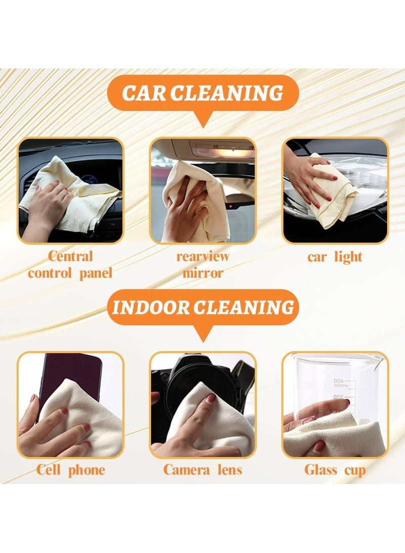 2-Pack 60x40cm Super Absorbent Chamois Car Towels - Image 5