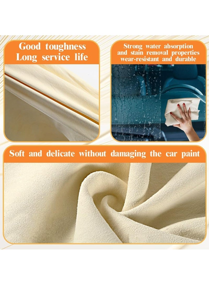 2-Pack 60x40cm Super Absorbent Chamois Car Towels - Image 3