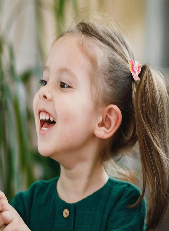 squishy 5Pcs Hair Accessories for Kids Girls, Unicorn Hair Ties, Cute Hairbands for Girls, Unicorn Gifts for Girls, Birthday Party, Daily, School Activities - Image 3