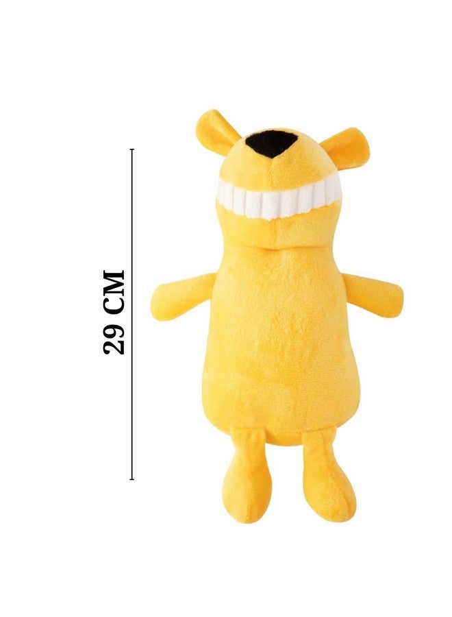 إيميلي بيتس ألعاب كلاب محشوة مع ألعاب صرير للكلاب وألعاب مضغ متينة لتنظيف الأسنان وحيوانات محشوة طويلة وألعاب تدريب الكلاب لعبة ناعمة للكلاب الصغيرة (أصفر) - Image 2