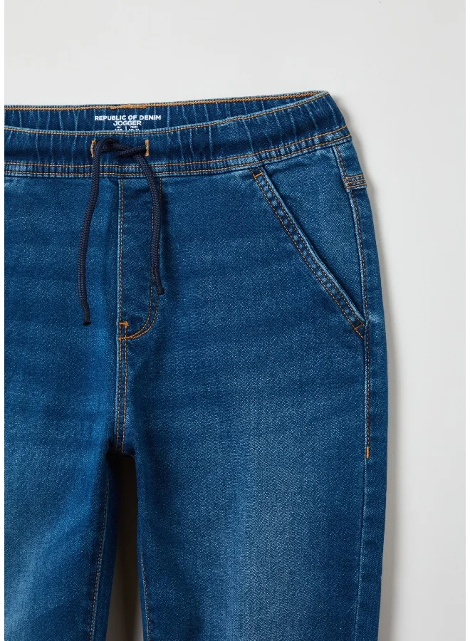 Ovs French terry denim joggers