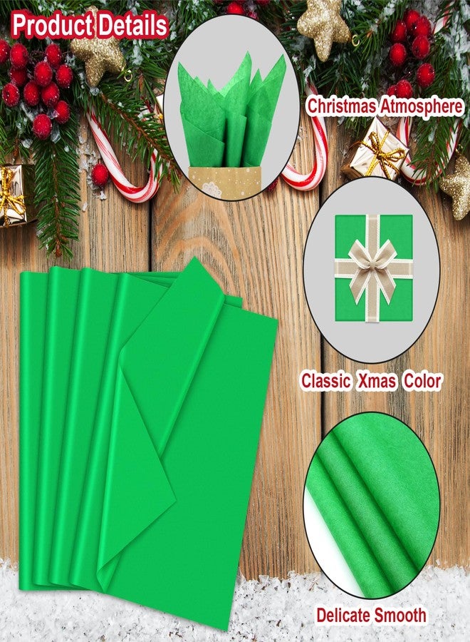 AORZIT 300 Sheets Green Tissue Paper Bulk 20" x 14" Large Wrapping Paper for Gift Bags Bulk Green Tissue for Storage Gift Wrapping Clothes Packaging Moving Supplies St.Patrick's Day Party Decor - Image 2