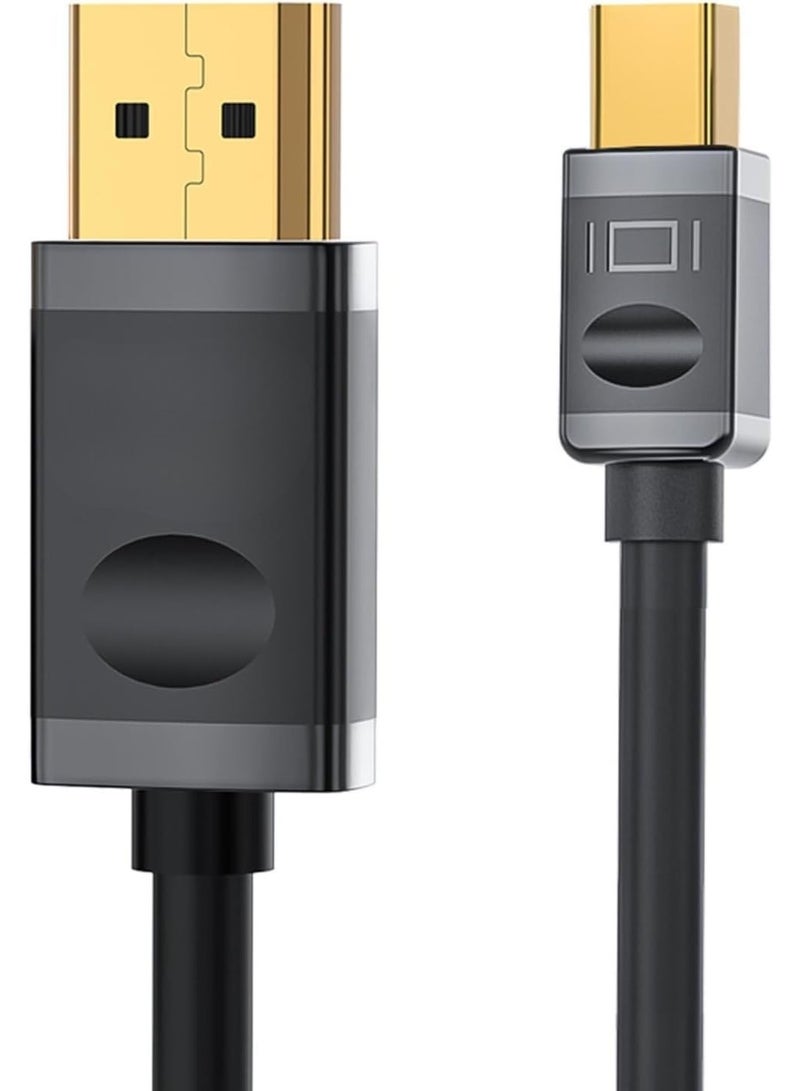 كابل Mini DisplayPort إلى DisplayPort بطول 1.5 متر - يدعم دقة 4K - لنقل الفيديو عالي السرعة وتوصيل الشاشات