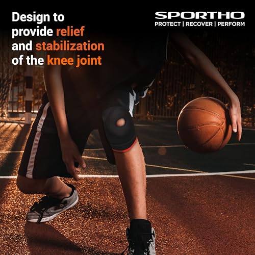 Nivia Knee Support with Patella Hole for Men & Women, Slip-In Design, Knee Sleeve for men, Comfortable Compression Sleeve, Ideal for Sports, Gym, Running & Joint Protection (Black/Red, L), Single Pc - Image 4