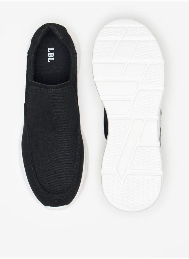 LBL by Shoexpress Solid Low Ankle Slip-On Sports Shoes  - Image 4
