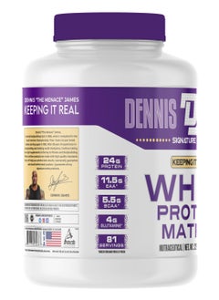 DENNIS JAMES Signature Series Whey Protein Matrix 5lbs - Advanced Muscle Building Formula (Pistachio)  - Image 2
