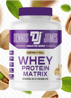 DENNIS JAMES Signature Series Whey Protein Matrix 5lbs - Advanced Muscle Building Formula (Pistachio)  - Image 4