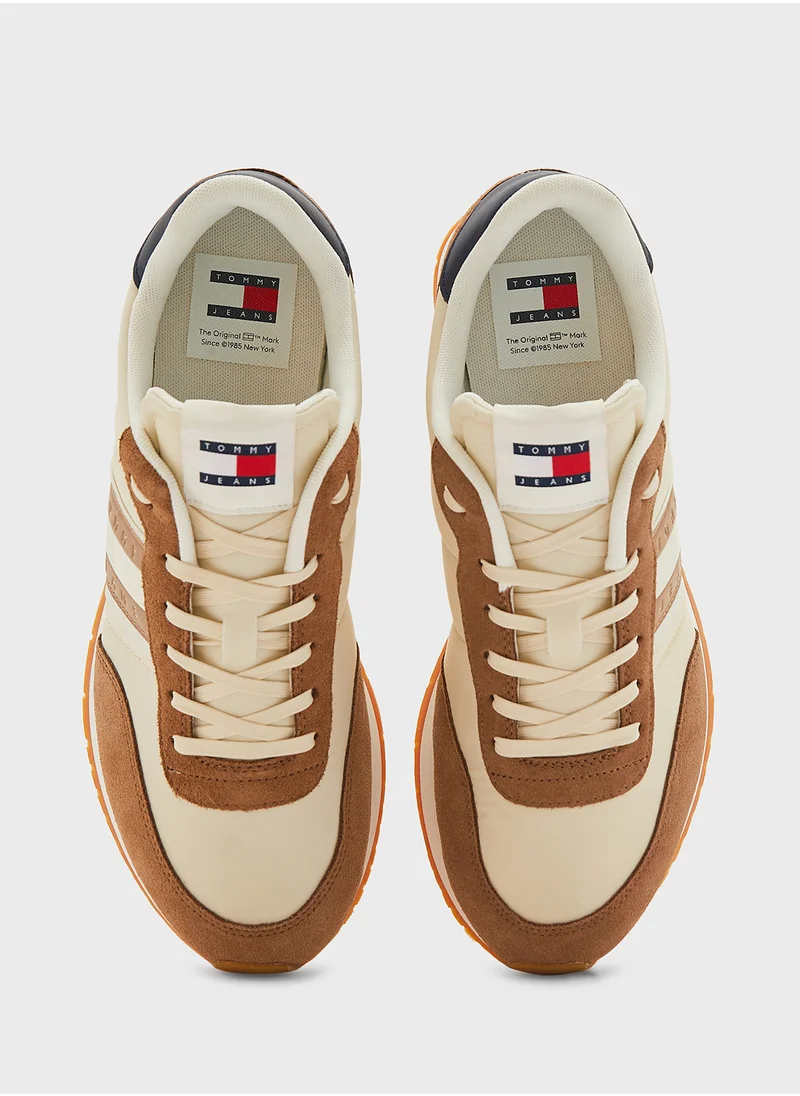تومي جينز Casual Lase Up Low - Top Sneakers
