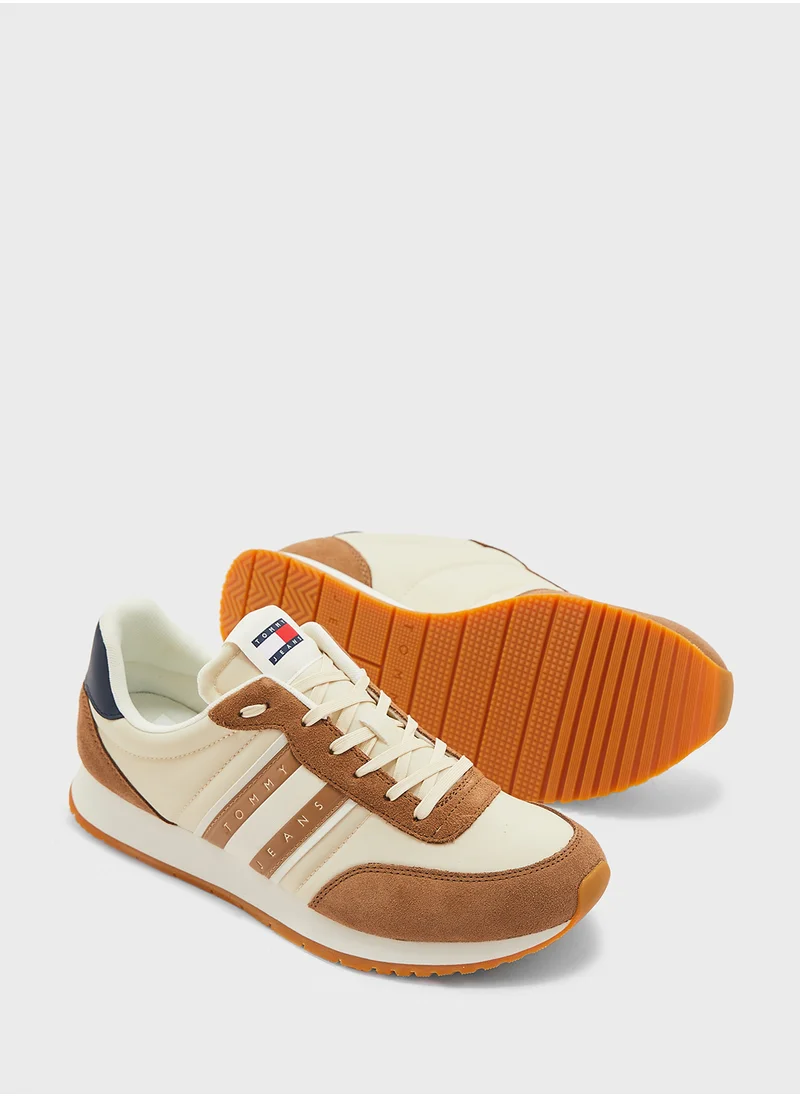 تومي جينز Casual Lase Up Low - Top Sneakers