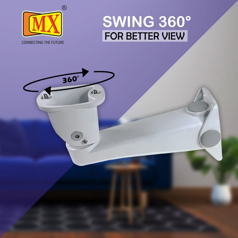MX 2 Screw Hole Indoor/Outdoor Wall/Ceiling Mount Heavy Duty CCTV Security Camera Housing Mounting Bracket - Image 4