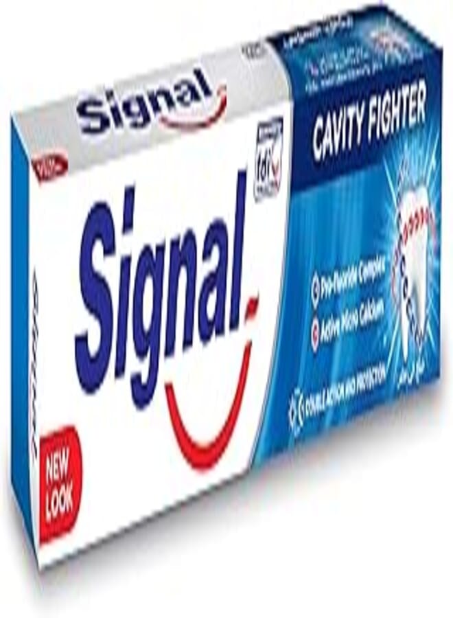 Signal Signal Cavity Fighter with Micro Calcium and Pro-fluoride to help prevent gum bleeding and 10x stronger teeth Toothpaste 50ml