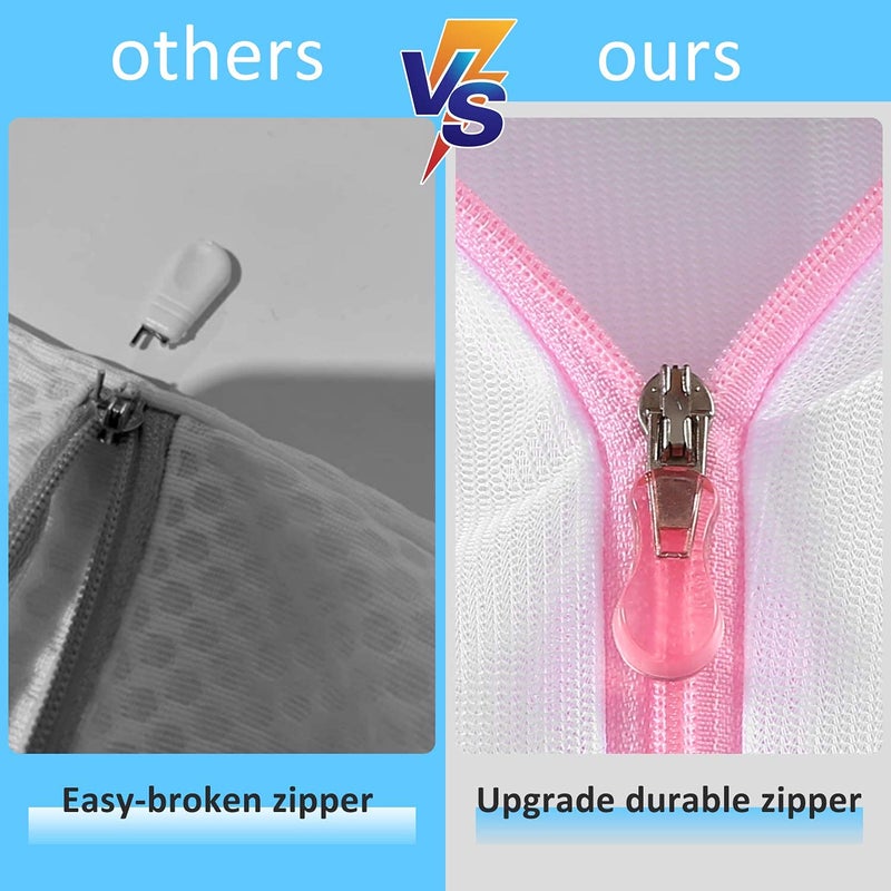 BESTOTTAM 7Pcs Mesh Laundry Bags for Delicates Zipper Travel Storage Organize Bag Clothing Washing Bags for Laundry Blouse Bra Hosiery Stocking Underwear Lingerie - Image 5