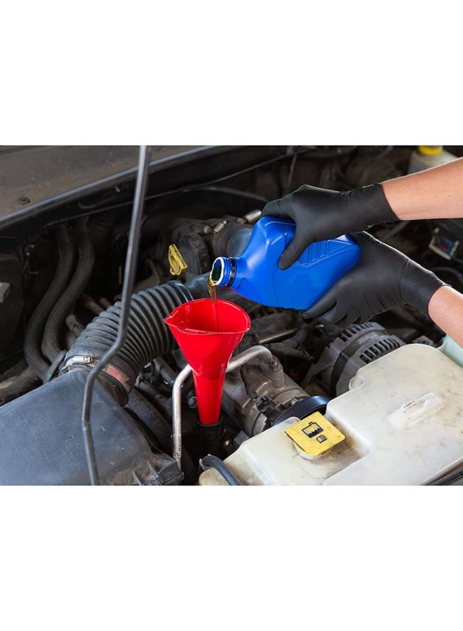 100-Piece Disposable Nitrile Gloves Set Black L - Image 3