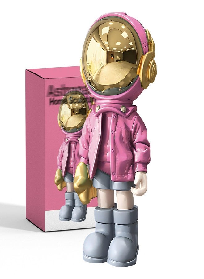 EZ4ENCE Astronaut Statues Spaceman Sculpture Modern Arts Gifts Pink Figurine Ornament Room Decor for Men,Home and Crafts Desktop Accessories Tabletop Decoration, Living Room, Office, Bookshelf… - Image 1