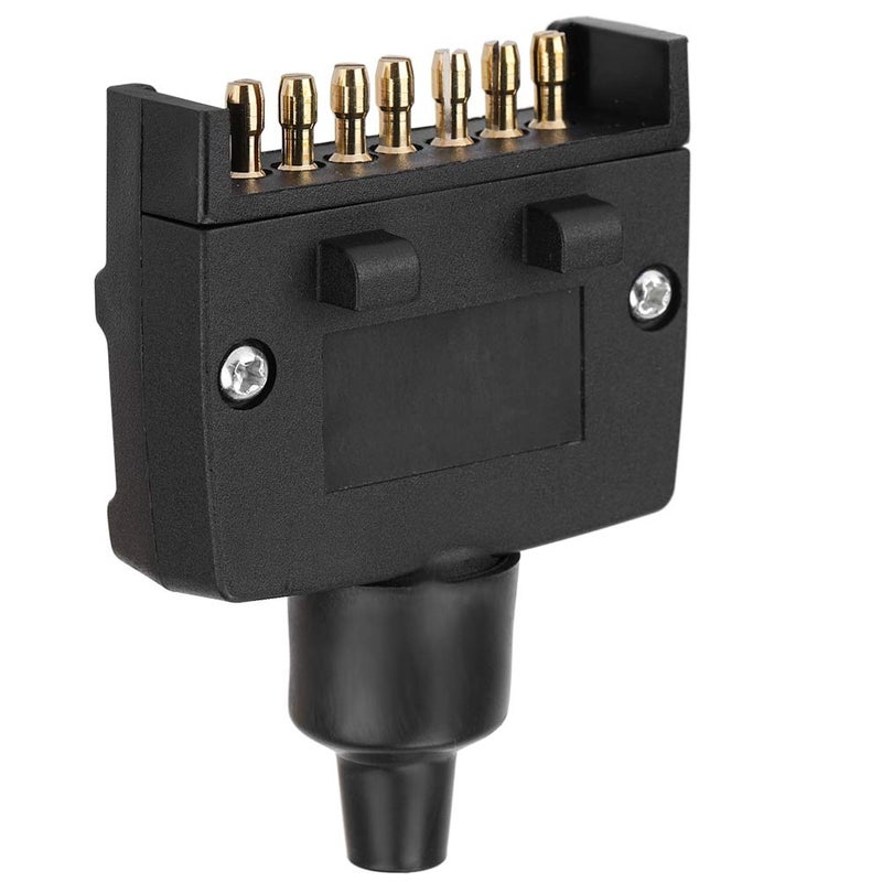 KIMISS Australian 7 Pin Flat Male Trailer Socket Plug 7Pin Connector Adapter with Plastic Gap for Caravan Trailer Truck RV Boat - Image 3