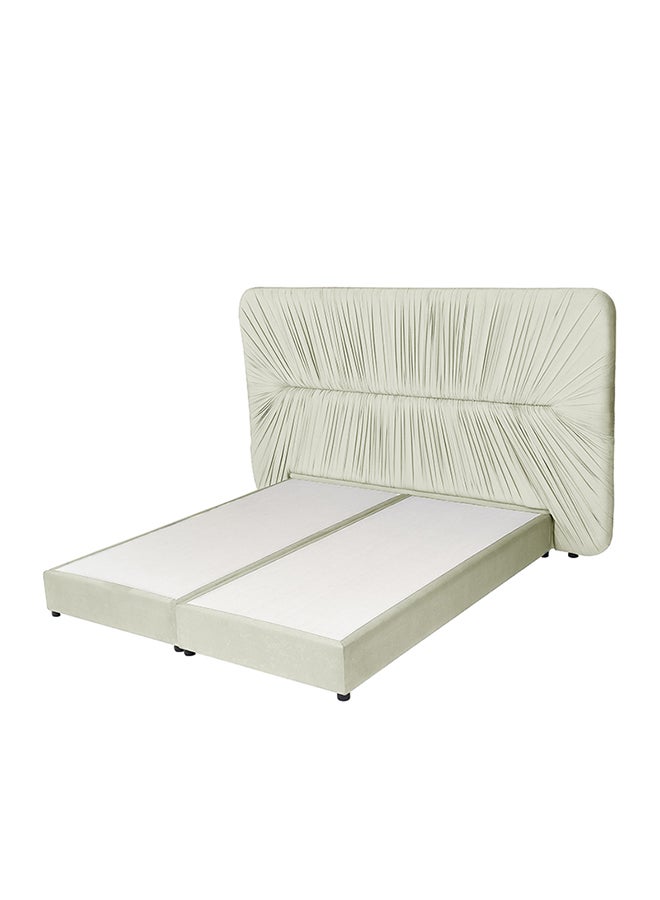 House One Geno | Velvet Bed Frame - Ivory 