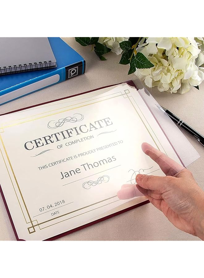 إيروريكس 100 عبوة من أغلفة العروض التقديمية الشفافة لتجليد الخطابات بحجم 10 مل من أوراق البلاستيك للتقارير والعروض التقديمية والجوائز والكتب مقاس 8.5 × 11 بوصة - Image 4