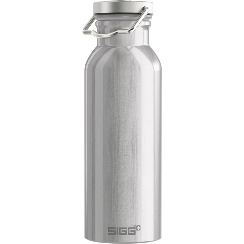 Sigg - Cooper Aluminum Water Bottle - Original Silver - With Screw Cap - Leakproof - Lightweight - BPA Free - 17 Oz - Image 1