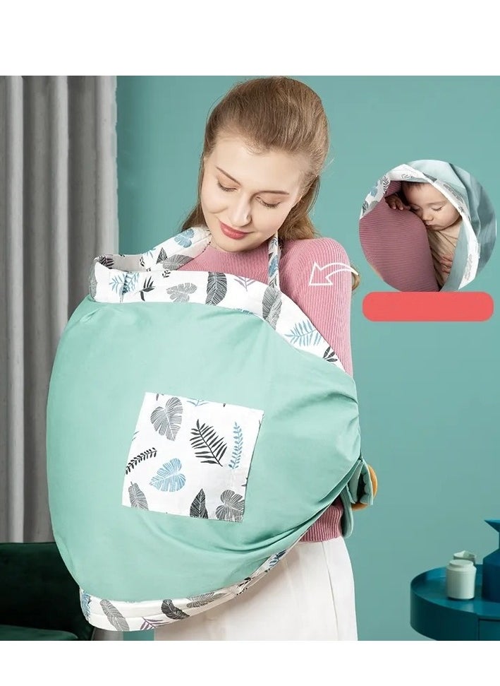 MIXDE - Baby Wraps Carrier Infants Wrap Ring Sling and Nursing Cover for Toddler 0-36 Month, Soft & Comfortable, Perfect Gift - Image 1
