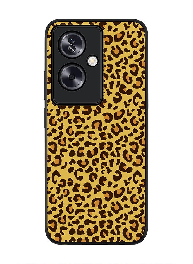 Stylizedd Rugged Black Edge Case for OnePlus Nord N30 SE, Slim fit Soft Case Flexible Rubber Edges Anti Drop TPU Gel Thin Cover - Leopard Skin Print - Image 1
