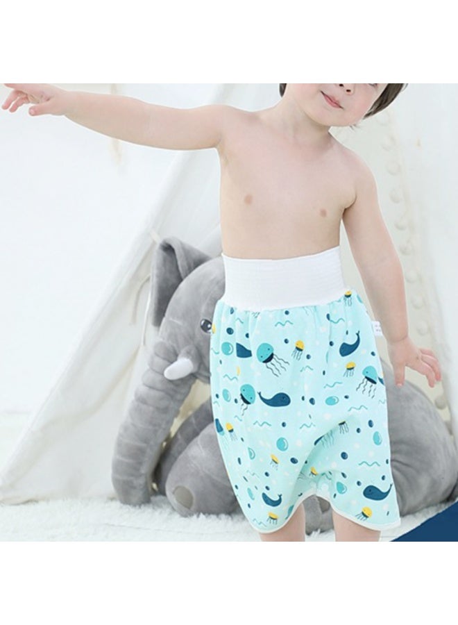 Baby Waterproof Training Pants Cloth Diaper Skirt,2 PCS，M - Image 5
