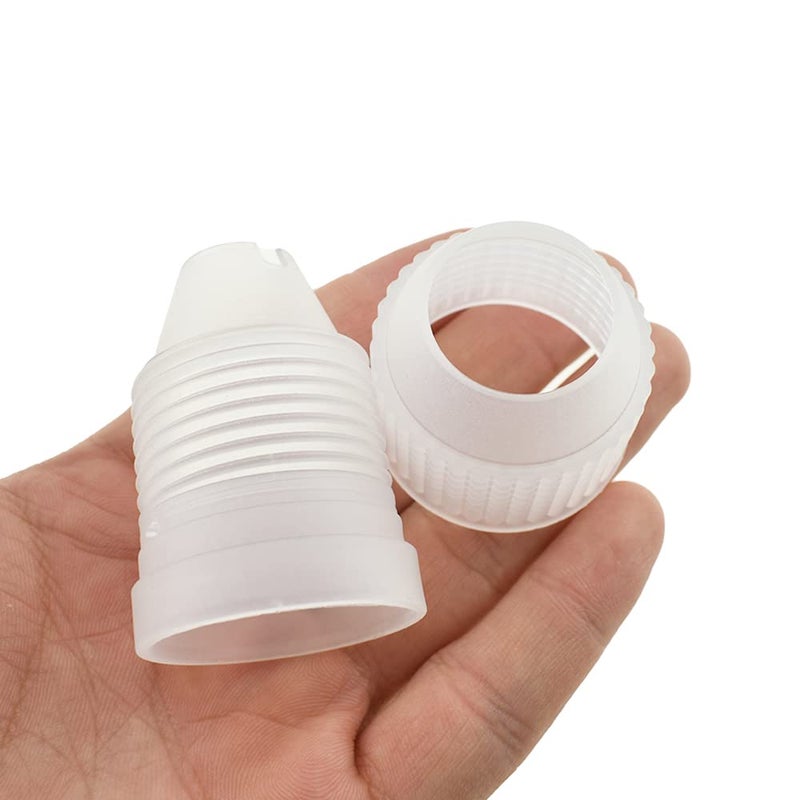 HAHIYO HAHIYO Plastic Couplers of Large Size Easy to Twist For Cake Decorating Piping Tip Coupler for Icing Nozzles 6 Pieces 