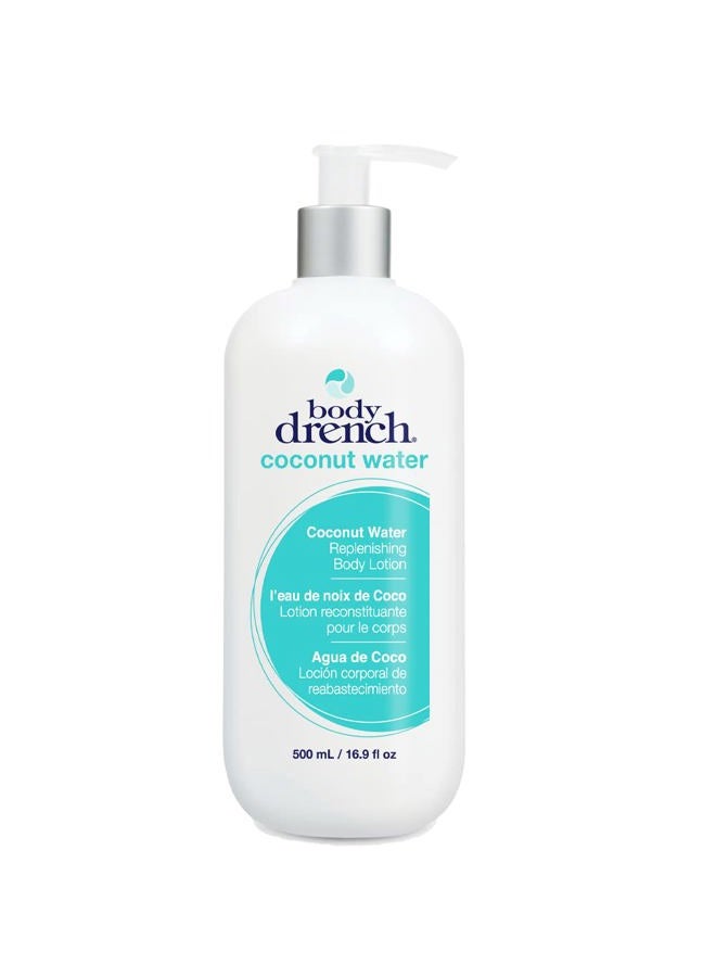 Body Drench Coconut Water Replenishing Body Lotion for All Skin Types, 16.9 Fl Oz - Image 1