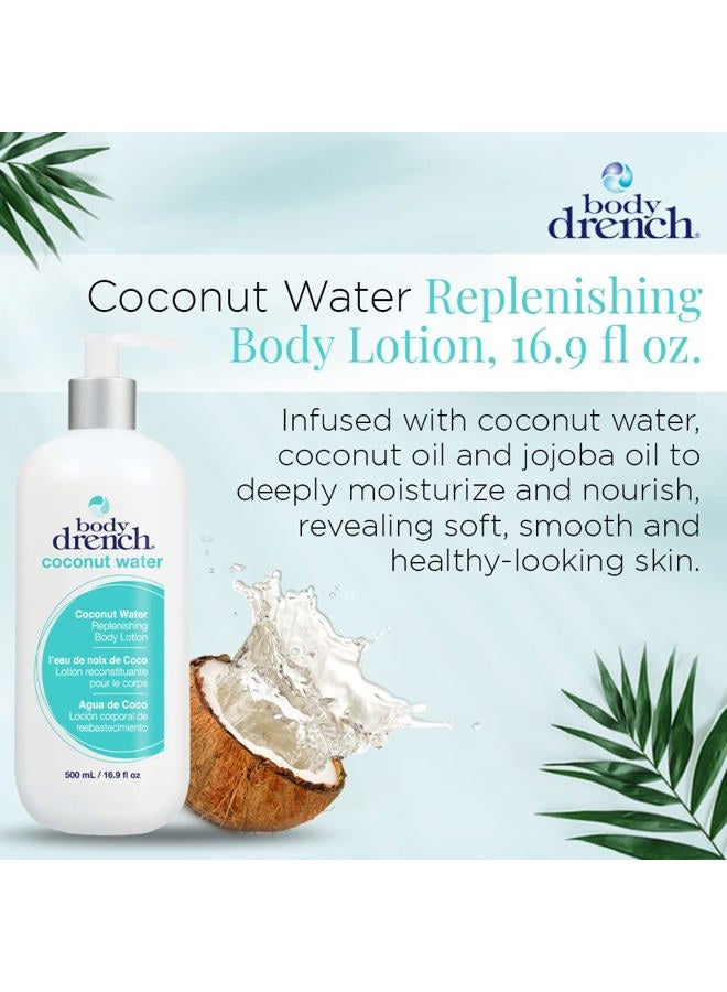 Body Drench Coconut Water Replenishing Body Lotion for All Skin Types, 16.9 Fl Oz - Image 2
