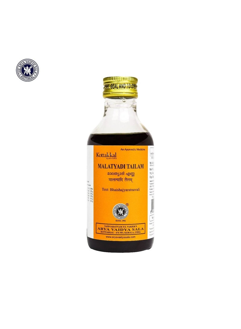 Kottakkal Ayurveda Malathyadi Tailam 200mll - Image 1