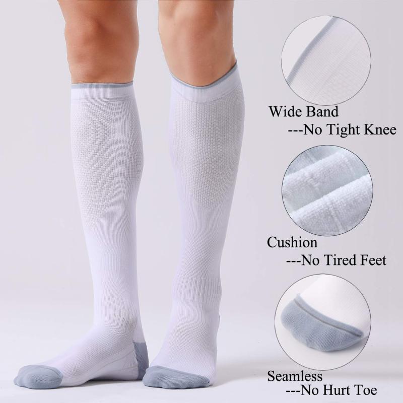 Compression Socks: 20-30 MmHg, Moisture-wicking Material, Non-slip Design - Circulation Support Socks for Athletic Running Travel Home Use - Image 5