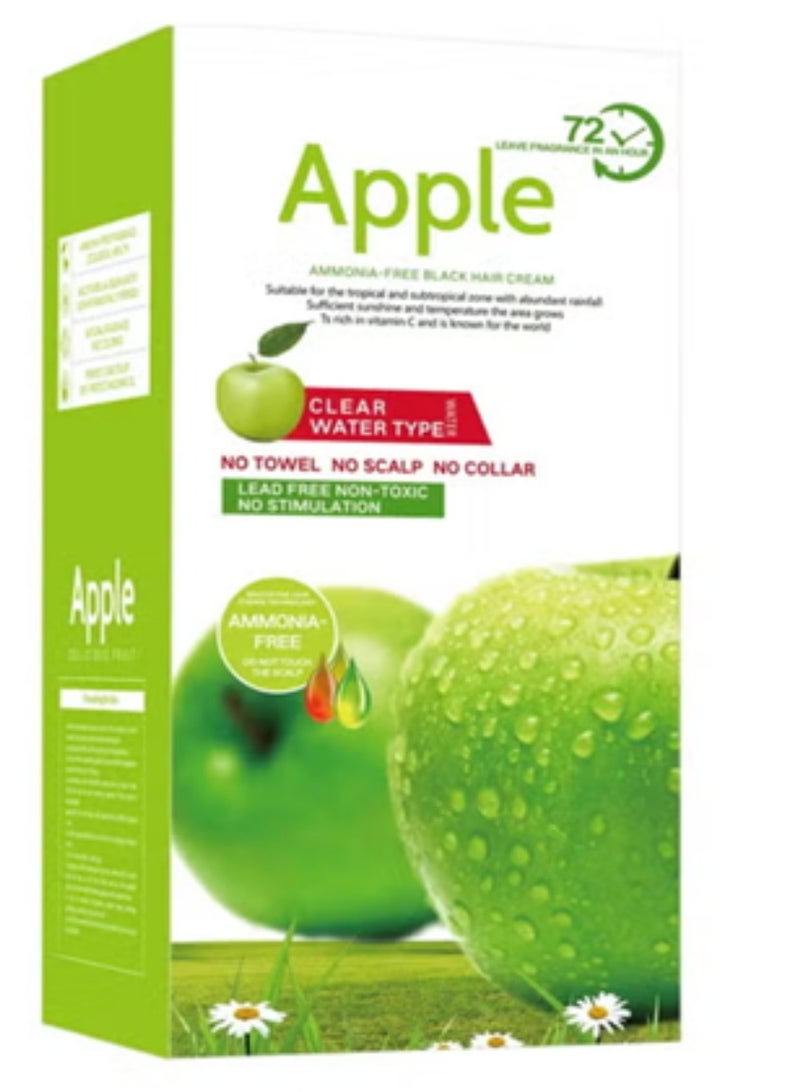 ابل  صبغة فاكهة التفاح خالية من الأمونيا 72 مستخلص كريم أسود 500+500مل - Image 1