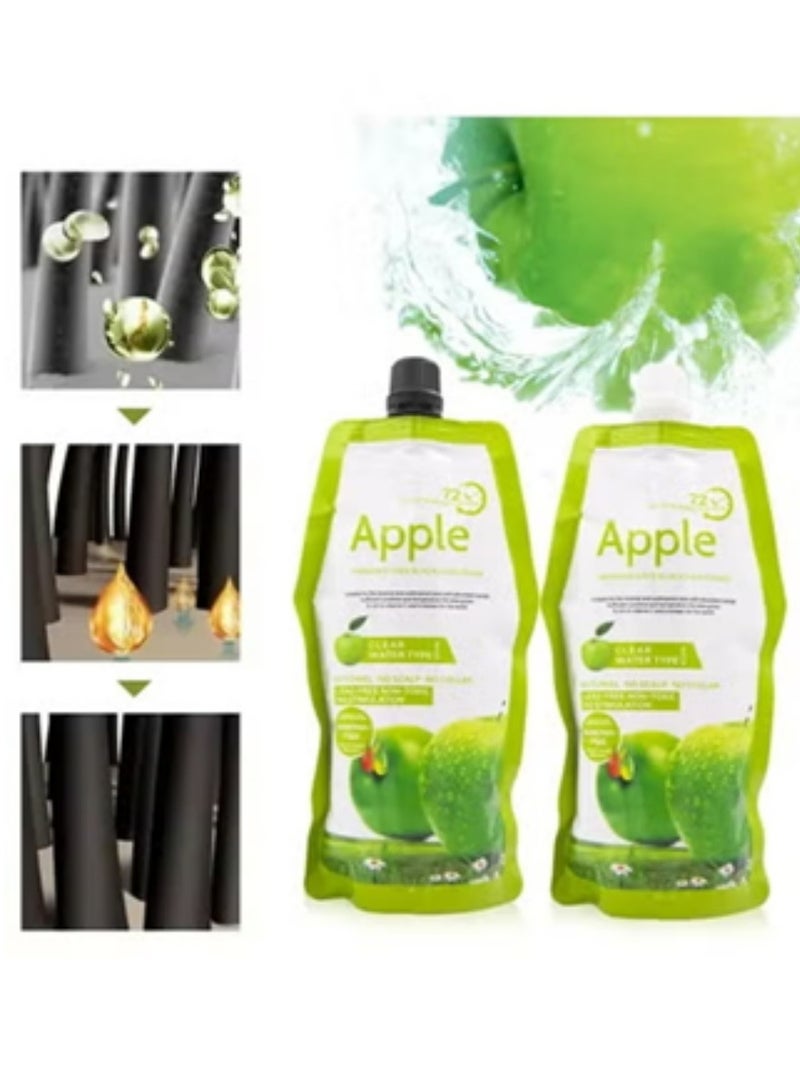 ابل  صبغة فاكهة التفاح خالية من الأمونيا 72 مستخلص كريم أسود 500+500مل - Image 3